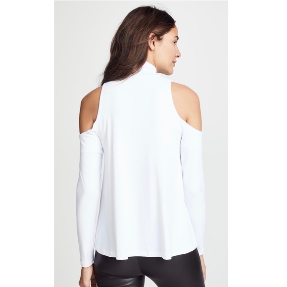 SUSANA MONACO WHITE COLD-SHOULDER TOP - Picture 9 of 12
